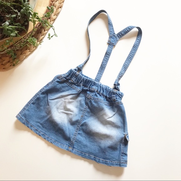 Za-Patitos Denim Overall Skirt - Picture 3 of 4